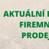 Aktuální provoz prodejen